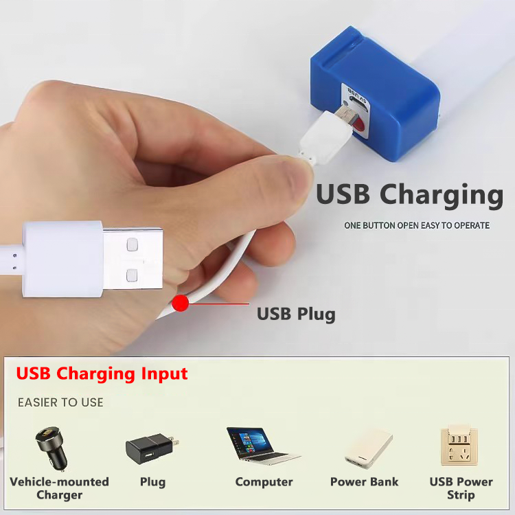 Rechargeable LED Tube Light – Portable USB Camping Lamp for Home & Outdoor