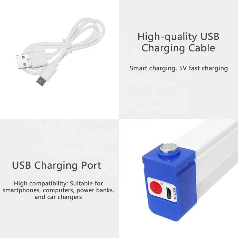 Rechargeable LED Tube Light – Portable USB Camping Lamp for Home & Outdoor