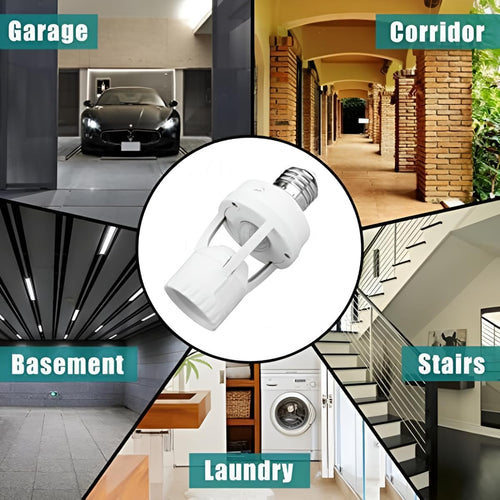 Human Infrared Wiring Free Radar Adjustment Switch Human Body Sensor Lamp Holder