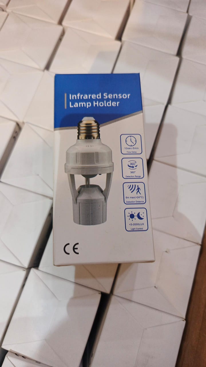 Human Infrared Wiring Free Radar Adjustment Switch Human Body Sensor Lamp Holder